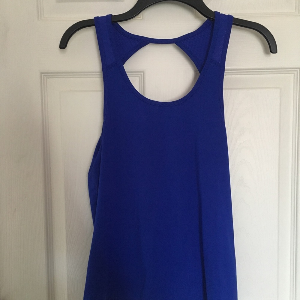 Royal blue athletic tank